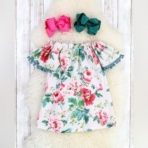 Pink Peony Floral Ruffle Dress, size 2XS (6-12 months)